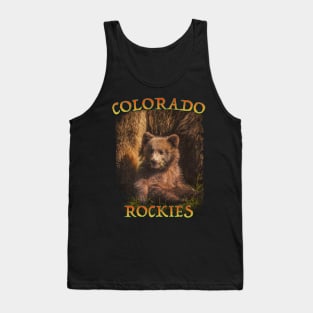 Colorado bear nature hiking 80's  90's sports Tank Top